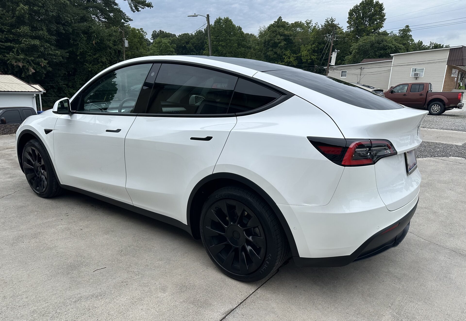 Deep blue luxury car detailed and ceramic coated by CP Detail in North Wilkesboro, NC